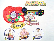 Đàn Guitar Baby 3 In 1 Cho Bé Yêu Thông Minh Thể Hiện