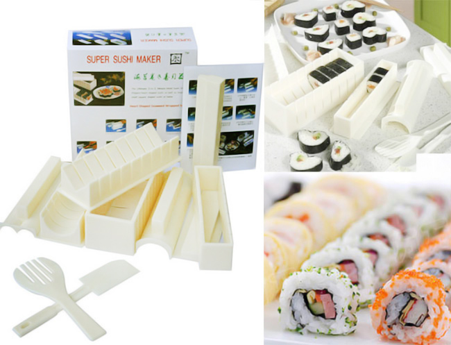 Bộ Dụng Cụ Làm Sushi 10 Món Chế Biến Món Sushi Thật Dễ Dàng