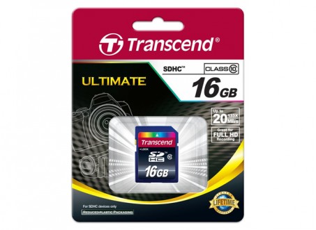 Thẻ Nhớ Transcend SDHC 16Gb Class 10