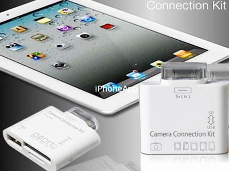 Đầu Đọc Thẻ Nhớ Và Cổng USB Cho iPAD