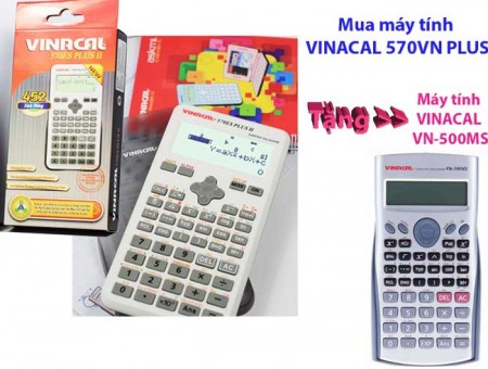 Mua Máy Tính VinaCal 570ES Plus II Tặng VinaCal Vn-5000MS